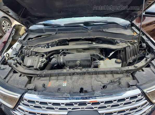 1FMSK7FH2LGB92649 2020 FORD EXPLORER Бордовый Вид задней части салона