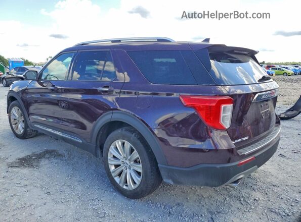 1FMSK7FH2PGB48737 2023 FORD EXPLORER Maroon Задня ліва чверть