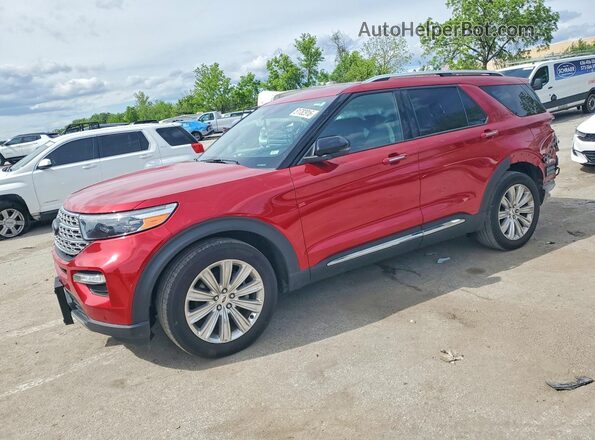 1FMSK7FH3LGB52600 2020 FORD EXPLORER Красный Передняя левая четверть