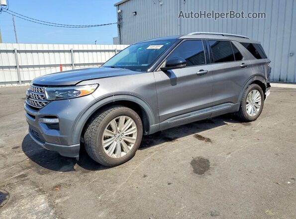 1FMSK7FH3MGA11530 2021 FORD EXPLORER Gray Przód lewy