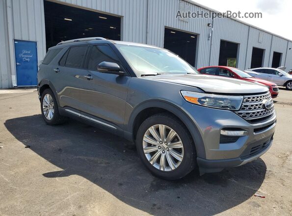 1FMSK7FH3MGA11530 2021 FORD EXPLORER Gray Przód prawy