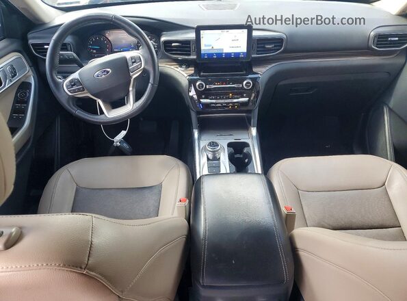 1FMSK7FH3MGA11530 2021 FORD EXPLORER Gray Widok deski rozdzielczej