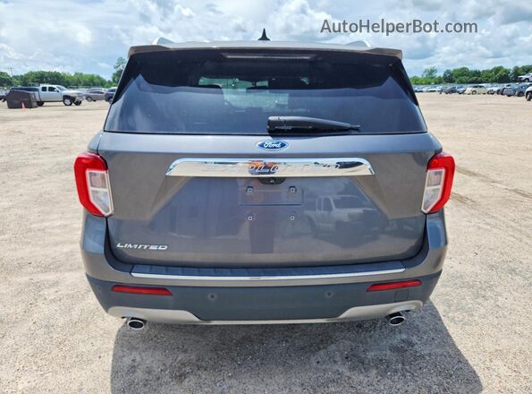 1FMSK7FH3MGB03205 2021 FORD EXPLORER Gray Vista trasera