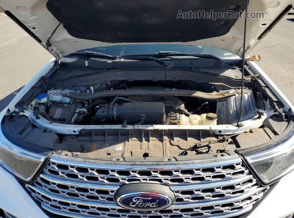 1FMSK7FH4LGB80552 2020 FORD EXPLORER White ძრავის განყოფილების ხედი