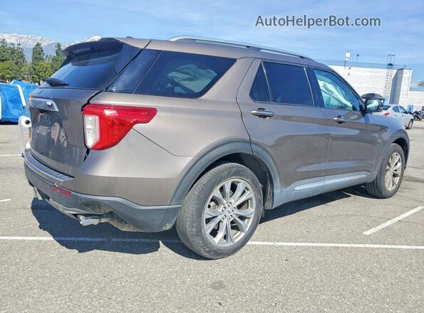 1FMSK7FH5MGC14144 2021 FORD EXPLORER Gray Հետևի աջ