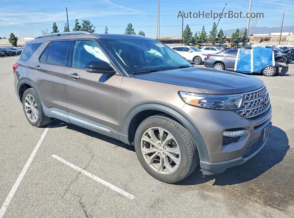 1FMSK7FH5MGC14144 2021 FORD EXPLORER Gray Առջևի աջ