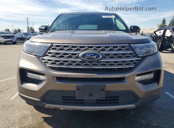 1FMSK7FH5MGC14144 2021 FORD EXPLORER Gray Դիմացի տեսք