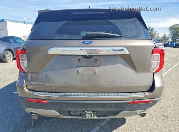 1FMSK7FH5MGC14144 2021 FORD EXPLORER Gray Հետևի տեսք