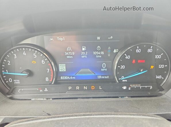 1FMSK7FH6MGA88182 2021 FORD EXPLORER Белый Вид щитка приборов