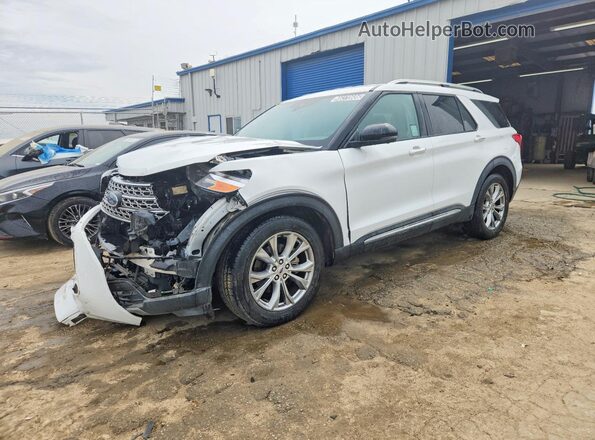 1FMSK7FH6MGA88182 2021 FORD EXPLORER Белый Передняя левая четверть