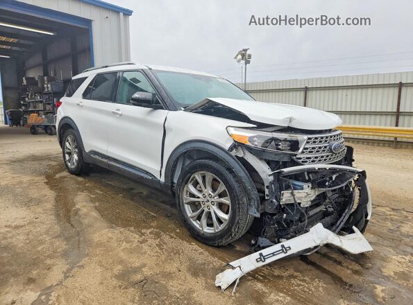 1FMSK7FH6MGA88182 2021 FORD EXPLORER Белый Передняя правая четверть