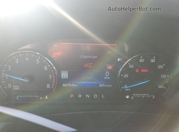 1FMSK7FH6NGA56706 2022 FORD EXPLORER Черный Вид щитка приборов