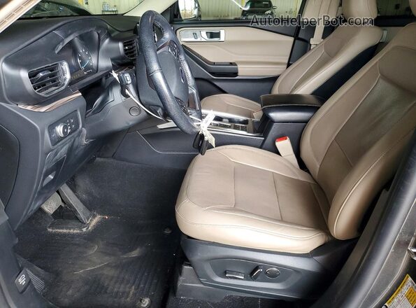 1FMSK7FH7LGB29465 2020 FORD EXPLORER Угольный Вид салона спереди