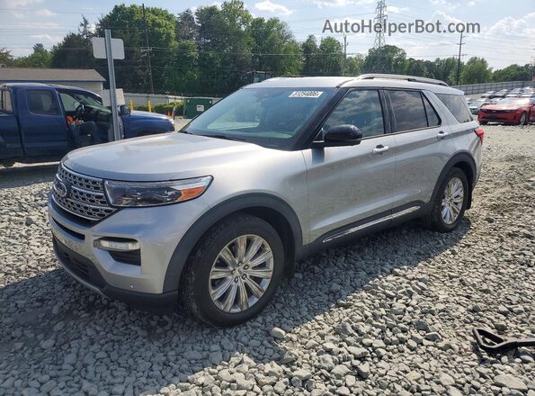 1FMSK7FH8LGD03379 2020 FORD FORD EXPLORER Silver წინა მარცხენა ხედი სამი მეოთხედიდან
