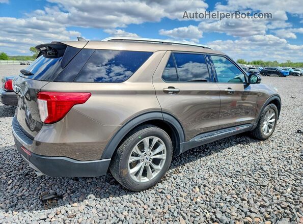 1FMSK7FH8MGA12155 2021 FORD FORD EXPLORER Серый Задняя правая четверть