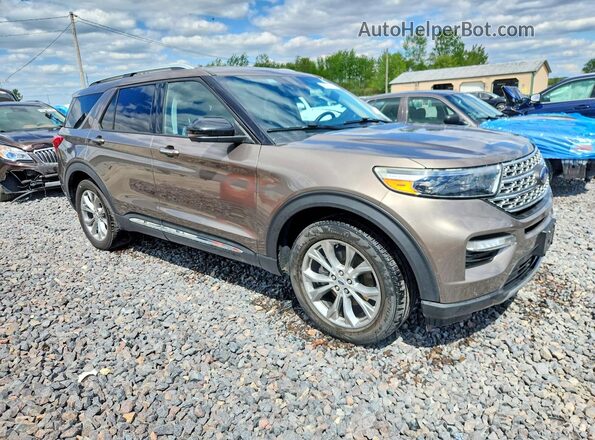 1FMSK7FH8MGA12155 2021 FORD FORD EXPLORER Серый Передняя правая четверть