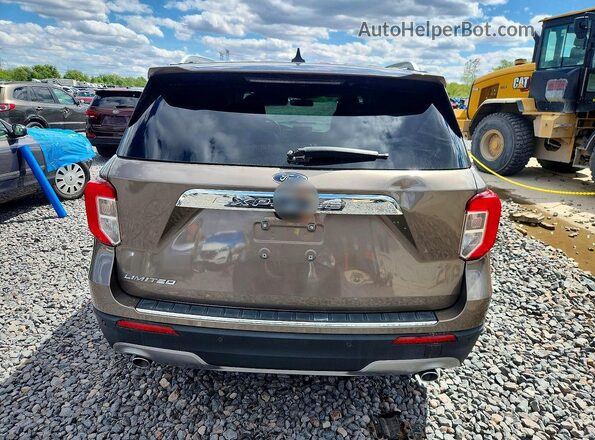1FMSK7FH8MGA12155 2021 FORD FORD EXPLORER Серый Вид сзади