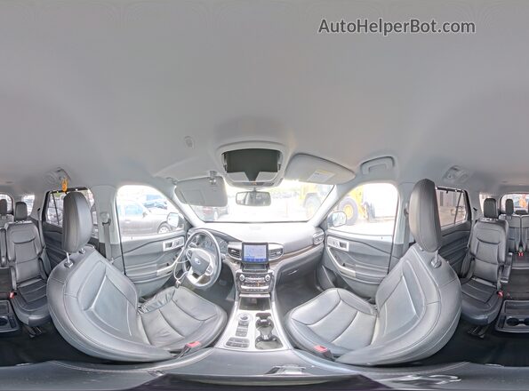 1FMSK7FH8MGA12155 2021 FORD FORD EXPLORER Серый Панорамный вид салона 360°