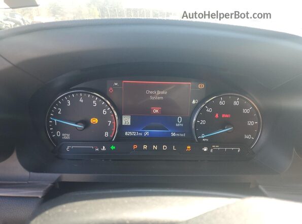 1FMSK7FH9MGA44922 2021 FORD EXPLORER White Widok zestawu wskaźników
