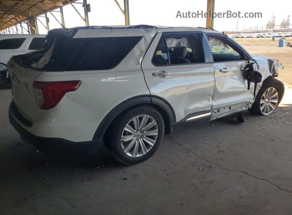 1FMSK7FH9MGA56519 2021 FORD EXPLORER Белый Задняя правая четверть