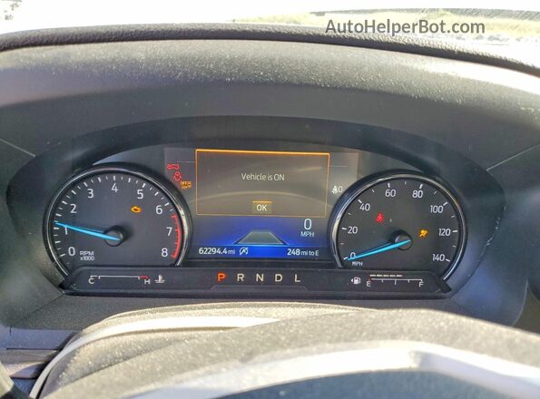 1FMSK7FH9NGA63715 2022 FORD EXPLORER White Instrument cluster view
