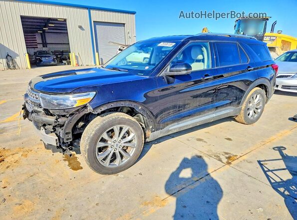1FMSK7FHXMGA88041 2021 FORD EXPLORER Черный Передняя левая четверть