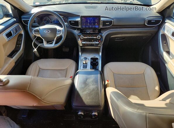 1FMSK7FHXMGA88041 2021 FORD EXPLORER Черный Вид панели приборов