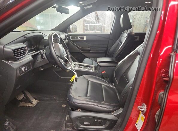 1FMSK8DH1LGA13588 2020 FORD EXPLORER Red Vista interior delantera