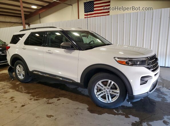 1FMSK8DH1LGC73120 2020 FORD EXPLORER Белый Передняя правая четверть