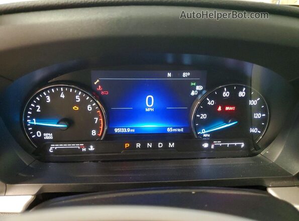 1FMSK8DH1LGC73120 2020 FORD EXPLORER Белый Вид щитка приборов