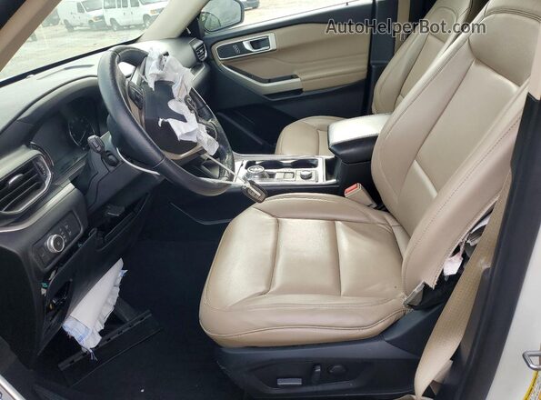 1FMSK8DH1MGA80886 2021 FORD EXPLORER White წინა სალონის ხედი
