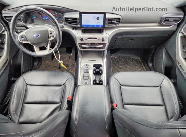 1FMSK8DH1MGC14893 2021 FORD EXPLORER Серый Вид панели приборов