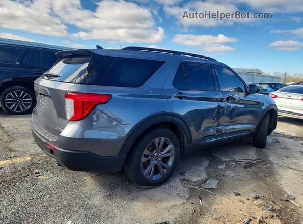 1FMSK8DH1NGC19948 2022 FORD EXPLORER Серый Задняя правая четверть
