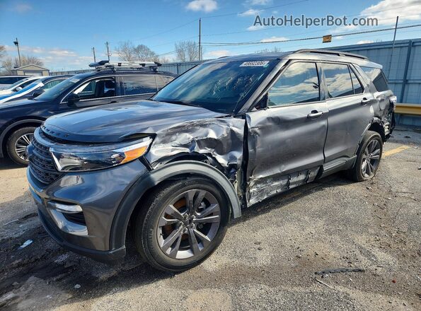 1FMSK8DH1NGC19948 2022 FORD EXPLORER Серый Передняя левая четверть