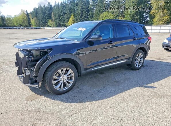 1FMSK8DH1RGA20498 2024 FORD EXPLORER Черный Передняя левая четверть