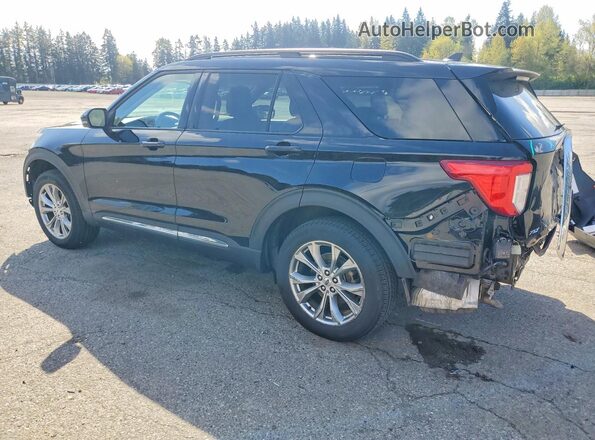 1FMSK8DH1RGA20498 2024 FORD EXPLORER Черный Задняя левая четверть