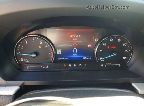 1FMSK8DH1RGA20498 2024 FORD EXPLORER Черный Вид щитка приборов