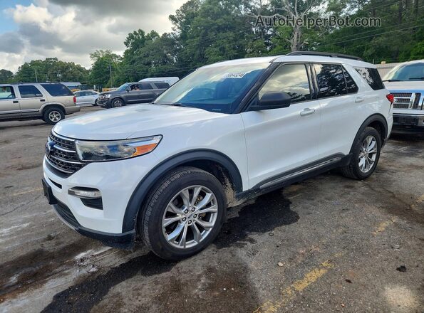 1FMSK8DH2LGA81107 2020 FORD EXPLORER Белый Передняя левая четверть