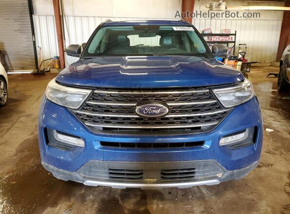 1FMSK8DH2LGC58383 2020 FORD EXPLORER Синий Вид спереди