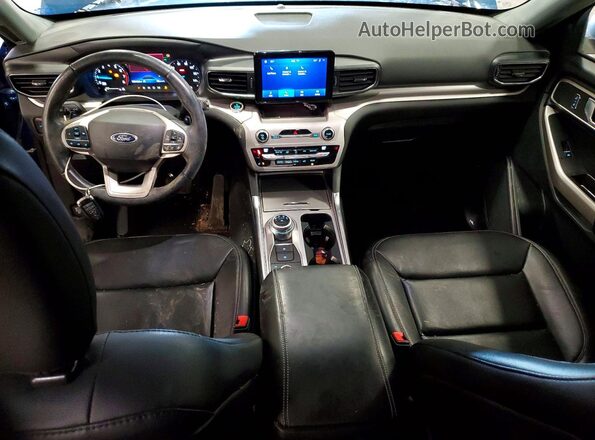 1FMSK8DH2LGC58383 2020 FORD EXPLORER Синий Вид панели приборов