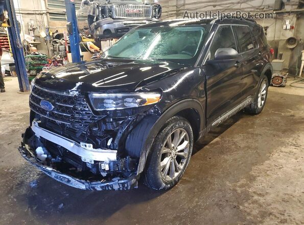 1FMSK8DH2LGC68945 2020 FORD EXPLORER Черный Передняя левая четверть