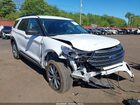 2021 Ford Explorer Xlt White vin: 1FMSK8DH2MGA66950