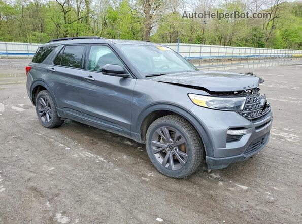 1FMSK8DH2PGB94643 2023 FORD EXPLORER Серый Передняя правая четверть