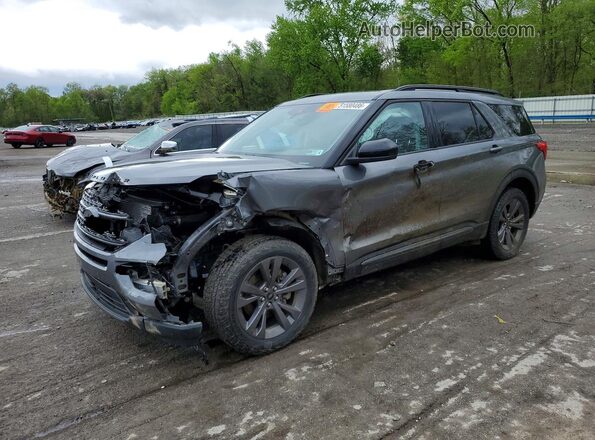 1FMSK8DH2PGB94643 2023 FORD EXPLORER Серый Передняя левая четверть