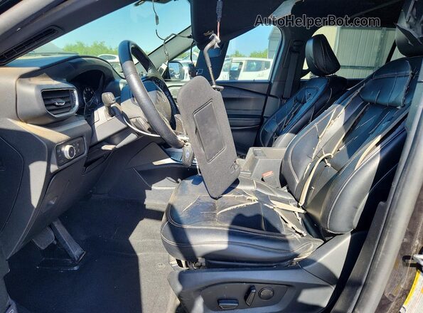 1FMSK8DH3LGA17349 2020 FORD EXPLORER Черный Вид салона спереди