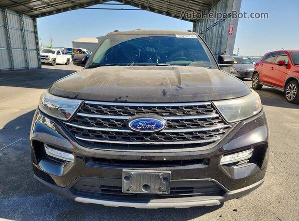 1FMSK8DH3LGA17349 2020 FORD EXPLORER Черный Вид спереди