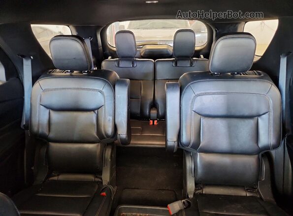 1FMSK8DH3LGA53980 2020 FORD EXPLORER Blue Rear seats view