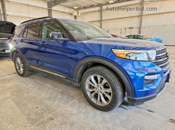 1FMSK8DH3LGA53980 2020 FORD EXPLORER Blue Front right