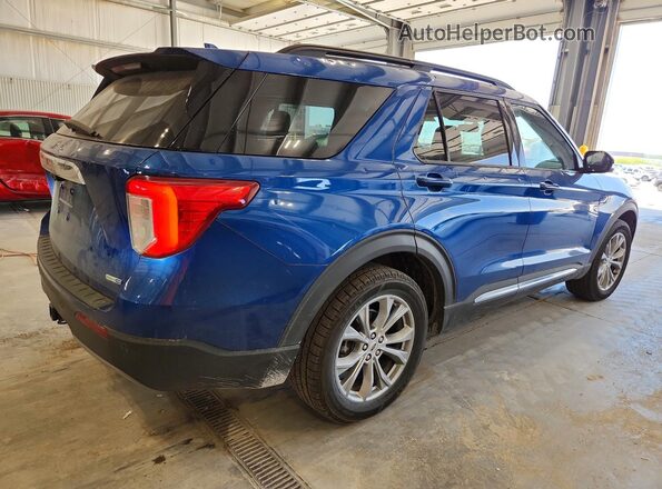 1FMSK8DH3LGA53980 2020 FORD EXPLORER Blue Rear right