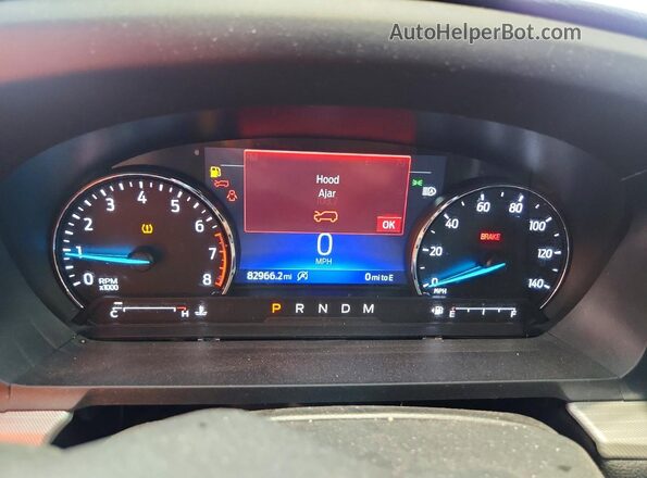 1FMSK8DH3LGA53980 2020 FORD EXPLORER Blue Instrument cluster view